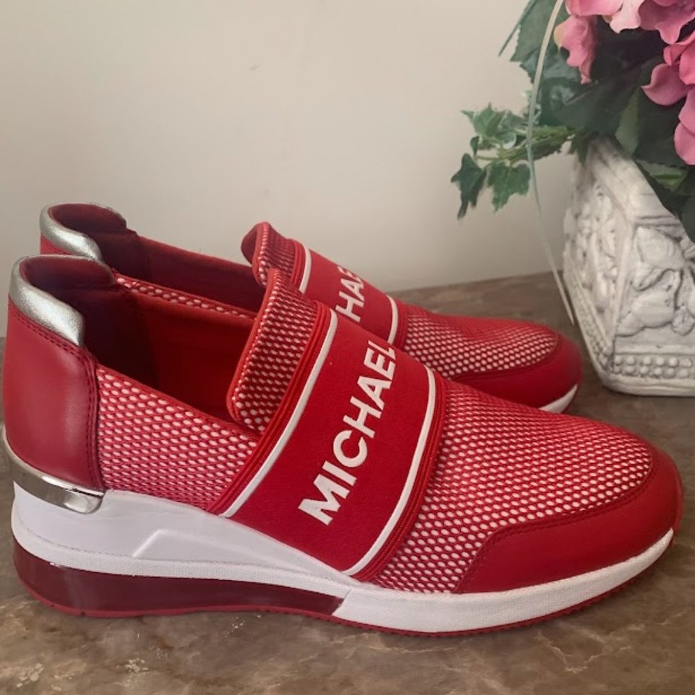 Michael Kors Red Sneakers